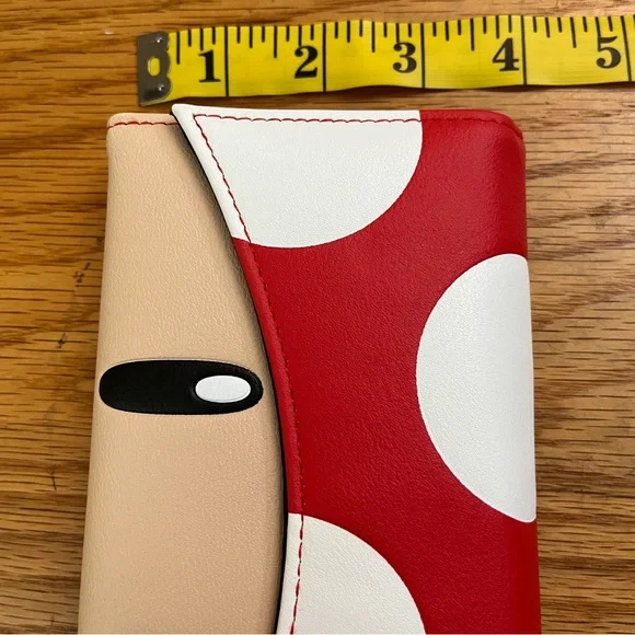 Super Mario Toad wallet NEW mushroom red - Picture 2 of 5